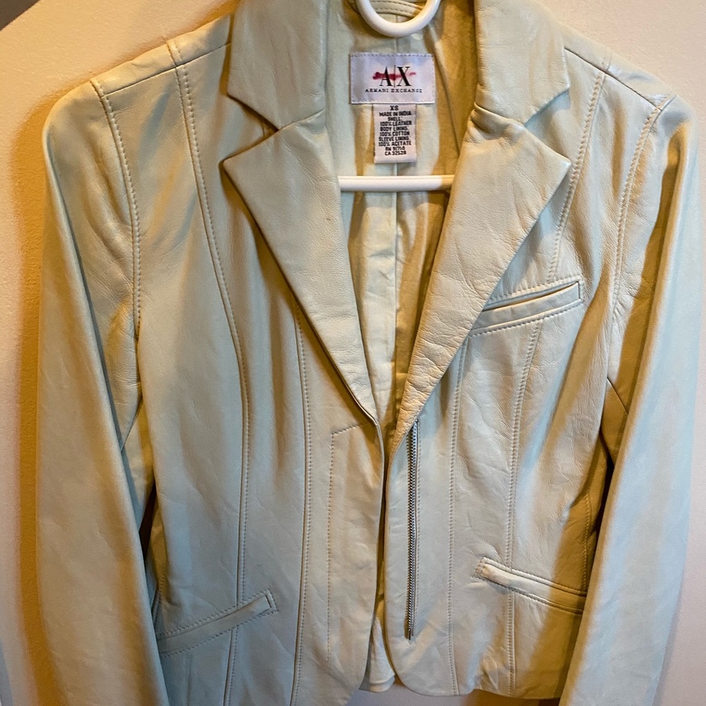 Armani Exchange A/X authentic leather jacket.